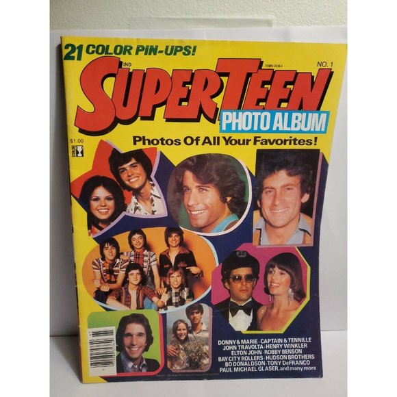 Superteen Photo Album Magazine No. 1 1976, Osmonds, Travolta, Elton John
